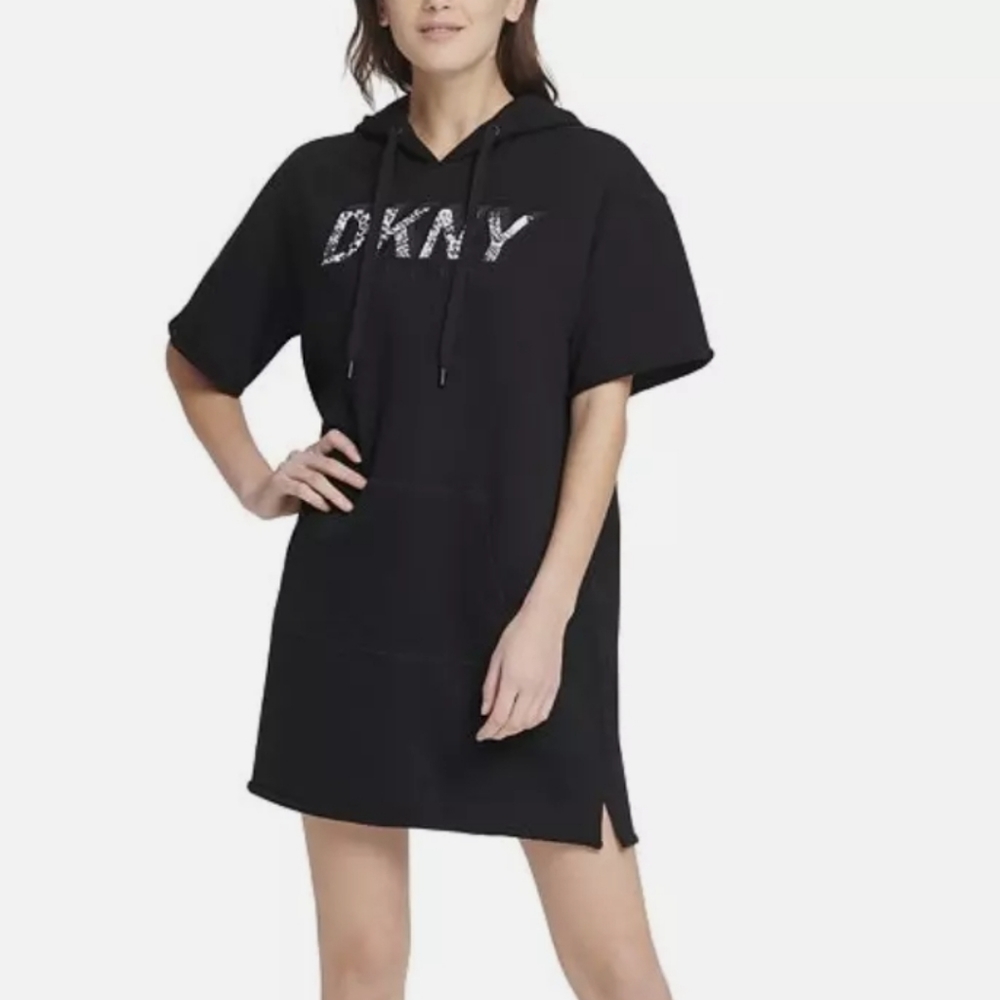 DKNYSport Cotton  Hoodie Dress